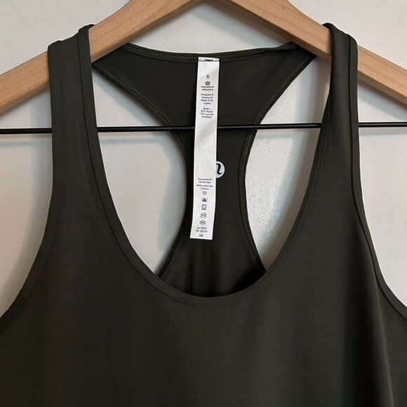 Lululemon Racerback Scoopneck Tank Army Green (Gator Green) - Picture 2 of 8